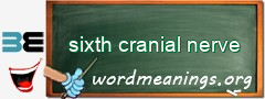 WordMeaning blackboard for sixth cranial nerve
